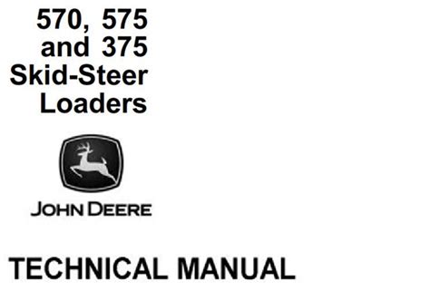 john deere 570 skid steer diy repair|john deere 575 loader manual.